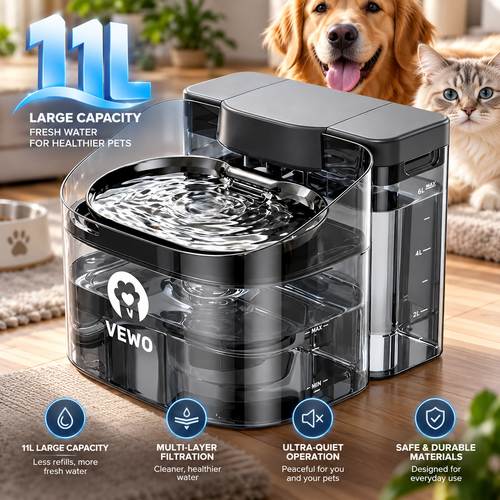 11L Large Dog Water Fountain