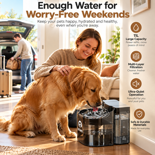 11L Large Dog Water Fountain