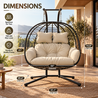 Nestora® Double Hanging Chair